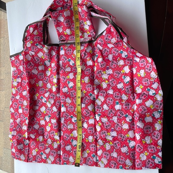 🆕 HELLO KITTY Foldable Reusable Eco Nylon Tote Bag - Picture 4 of 5